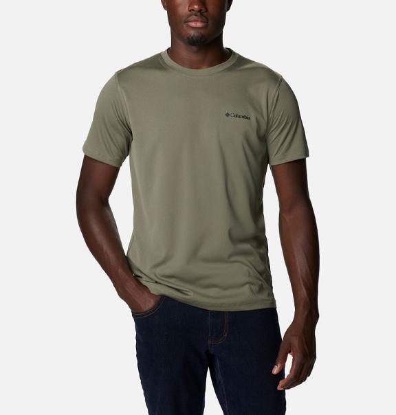 Columbia Zero Rules T-Shirt Green For Men's NZ39250 New Zealand